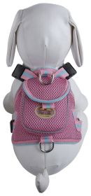 Mesh Pet Harness With Pouch (size: medium)