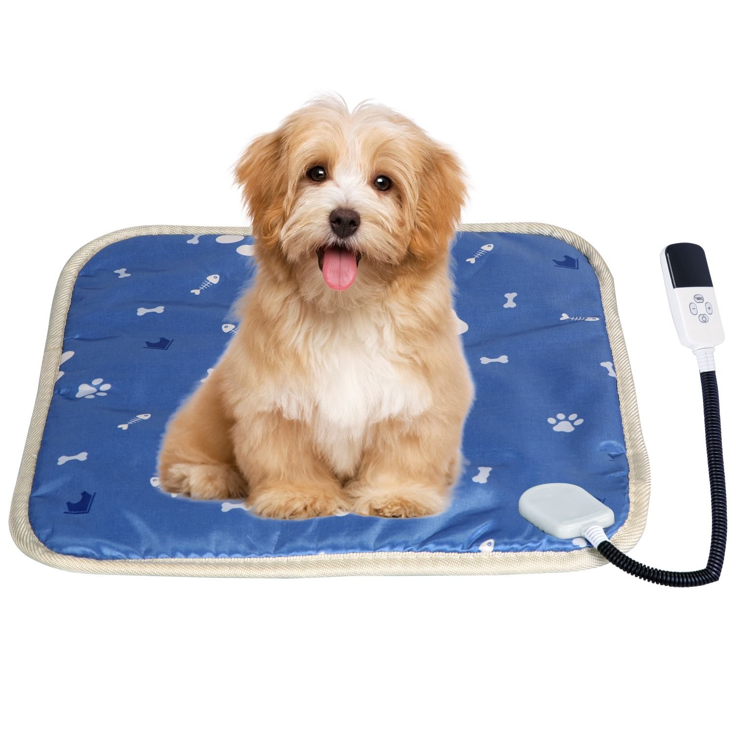 Pet Heating Pad Electric Dog Cat Heating Mat Waterproof Warming Blanket with 9 Heating Levels 4 Timer Setting Constan On Function Chewing-resistant Pet Heating Pad Electric Dog Cat Heating Mat Waterproof Warming Blanket with 9 Heating Levels 4 Timer Setting Constan On Function Chewing-resistant